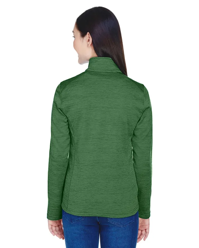 Devon & Jones Ladies' Newbury Mélange Fleece Quarter-Zip — view 17