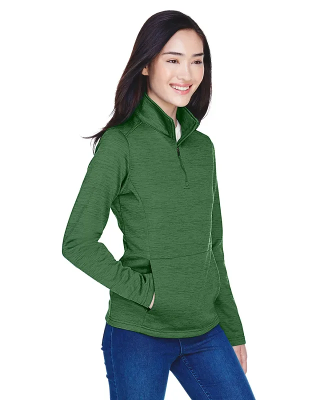 Devon & Jones Ladies' Newbury Mélange Fleece Quarter-Zip — view 19