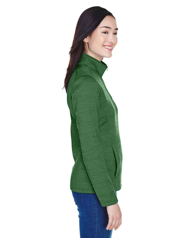 Devon & Jones Ladies' Newbury Mélange Fleece Quarter-Zip — view 20