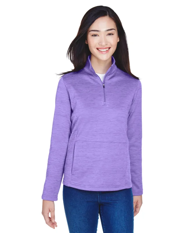Devon & Jones Ladies' Newbury Mélange Fleece Quarter-Zip — view 22