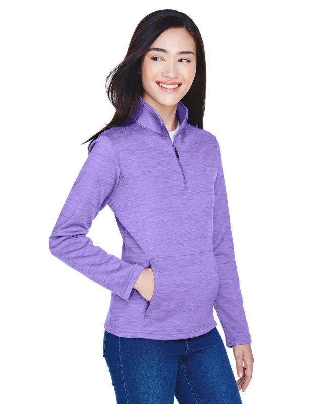 Devon & Jones Ladies' Newbury Mélange Fleece Quarter-Zip — view 23