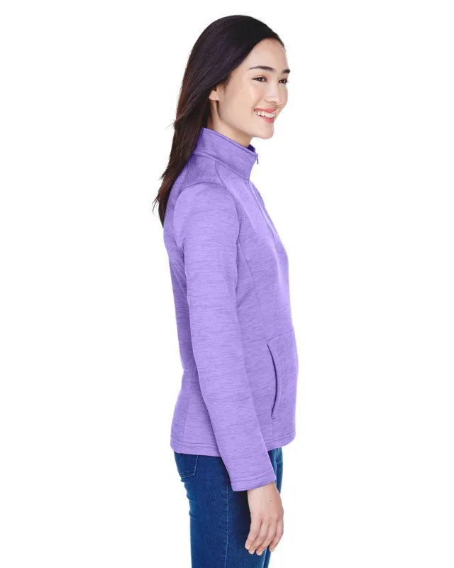 Devon & Jones Ladies' Newbury Mélange Fleece Quarter-Zip — view 24