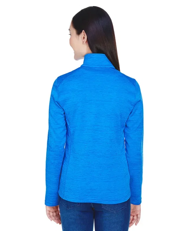 Devon & Jones Ladies' Newbury Mélange Fleece Quarter-Zip — view 5