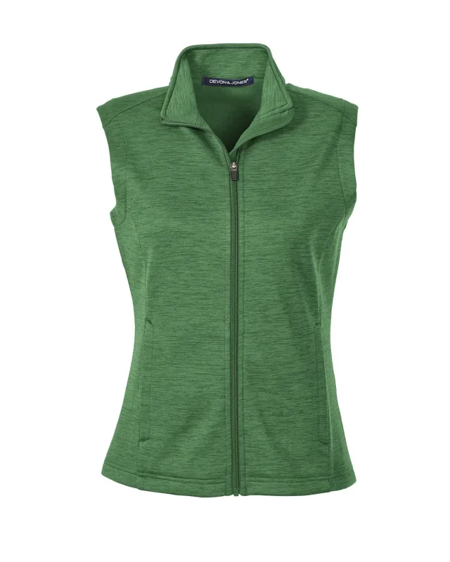 Devon & Jones Ladies' Newbury Mélange Fleece Vest — view 19