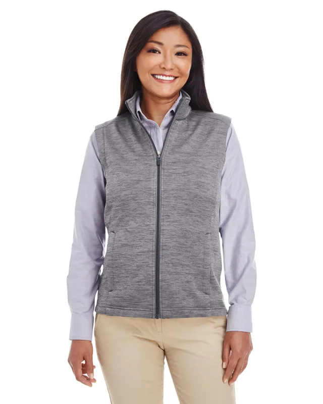 Devon & Jones Ladies' Newbury Mélange Fleece Vest — view 2