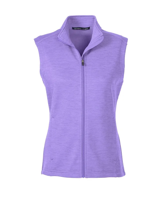 Devon & Jones Ladies' Newbury Mélange Fleece Vest — view 23
