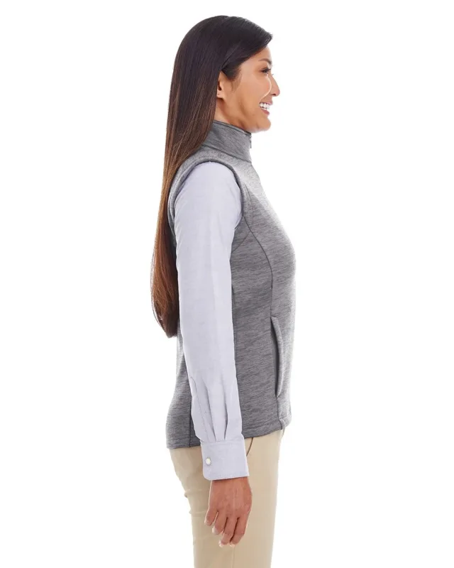 Devon & Jones Ladies' Newbury Mélange Fleece Vest — view 4
