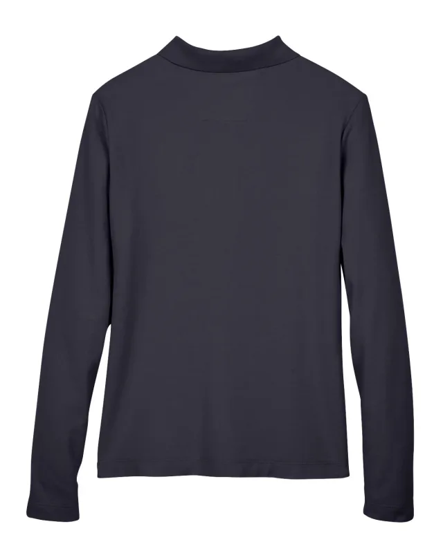 Devon & Jones Ladies' Pima Piqué Long-Sleeve Polo — view 16