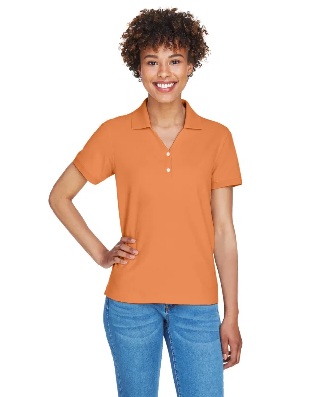 Devon & Jones Ladies' Pima Piqué Y-Collar Polo — view 108