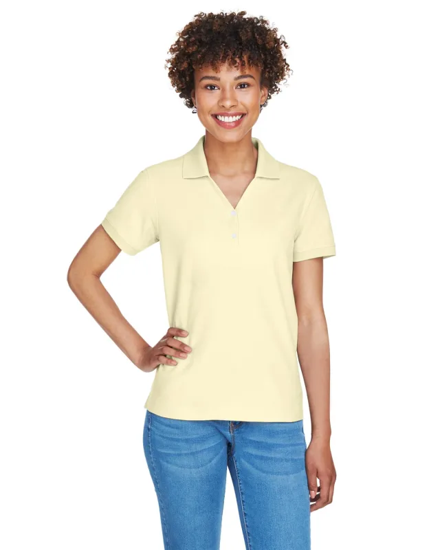 Devon & Jones Ladies' Pima Piqué Y-Collar Polo — view 122