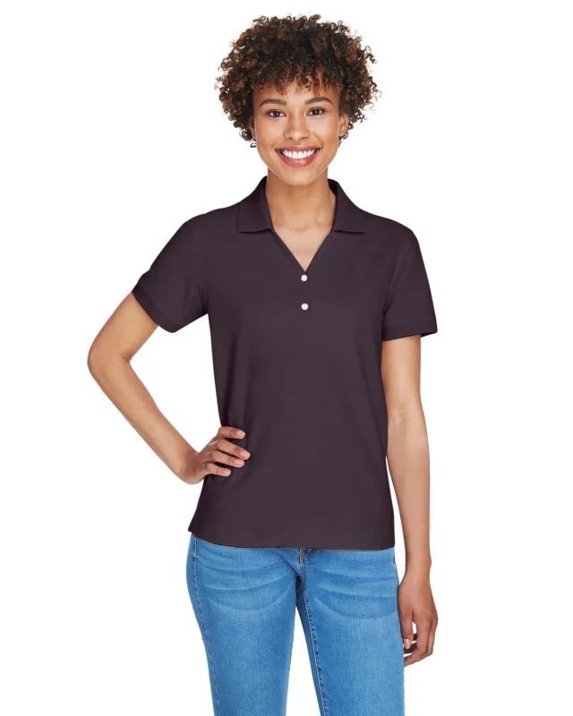 Devon & Jones Ladies' Pima Piqué Y-Collar Polo — view 129