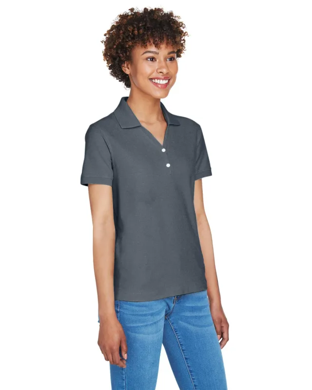 Devon & Jones Ladies' Pima Piqué Y-Collar Polo — view 27