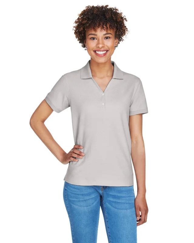 Devon & Jones Ladies' Pima Piqué Y-Collar Polo — view 32