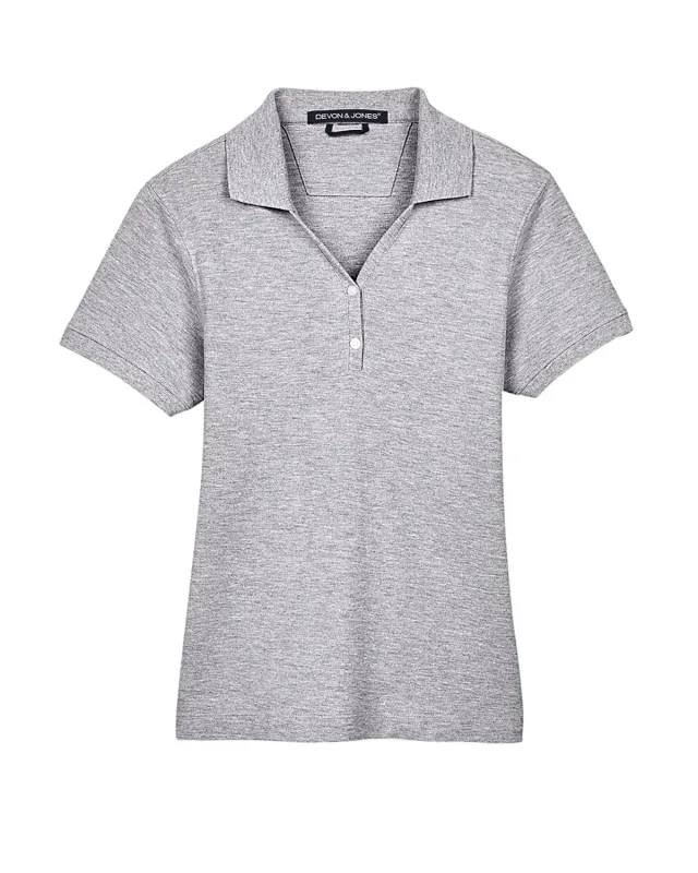 Devon & Jones Ladies' Pima Piqué Y-Collar Polo — view 52