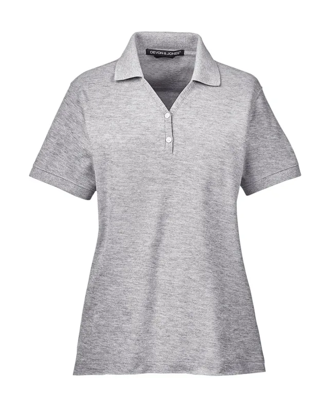 Devon & Jones Ladies' Pima Piqué Y-Collar Polo — view 54
