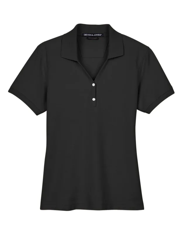 Devon & Jones Ladies' Pima Piqué Y-Collar Polo — view 59