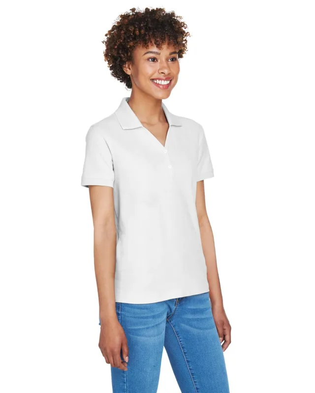 Devon & Jones Ladies' Pima Piqué Y-Collar Polo — view 6