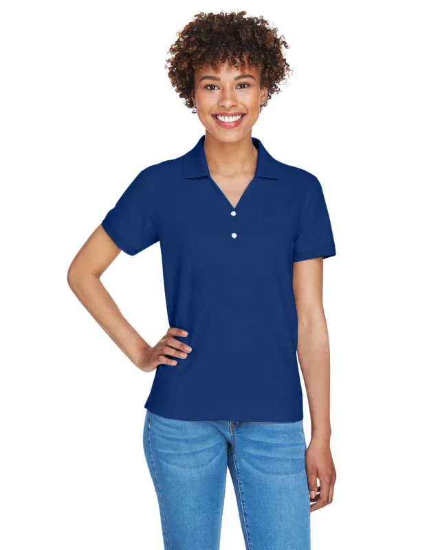 Devon & Jones Ladies' Pima Piqué Y-Collar Polo — view 74
