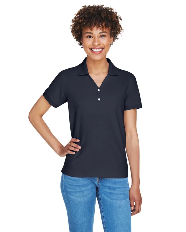 Devon & Jones Ladies' Pima Piqué Y-Collar Polo — view 81