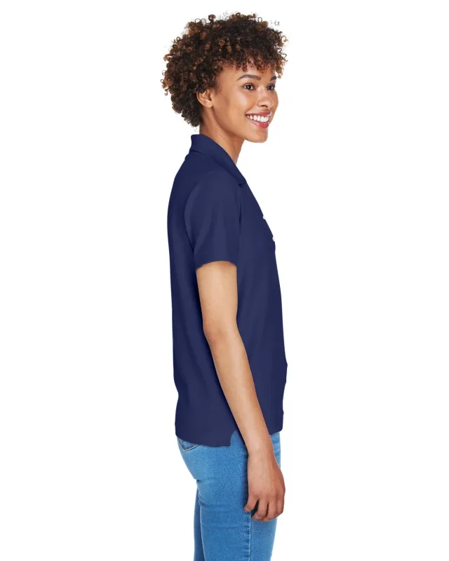 Devon & Jones Ladies' Pima Piqué Y-Collar Polo — view 84