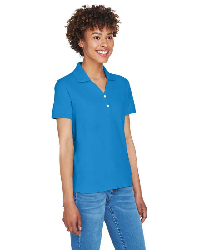 Devon & Jones Ladies' Pima Piqué Y-Collar Polo — view 90