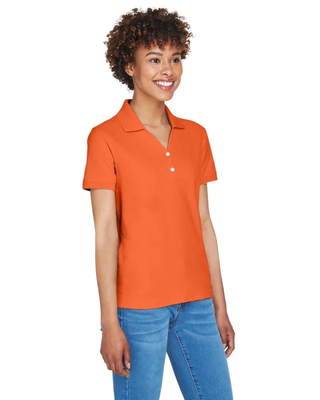 Devon & Jones Ladies' Pima Piqué Y-Collar Polo — view 96