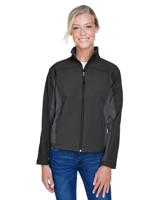 Devon & Jones Ladies' Soft Shell Colorblock Jacket — view 10