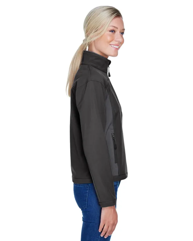 Devon & Jones Ladies' Soft Shell Colorblock Jacket — view 12