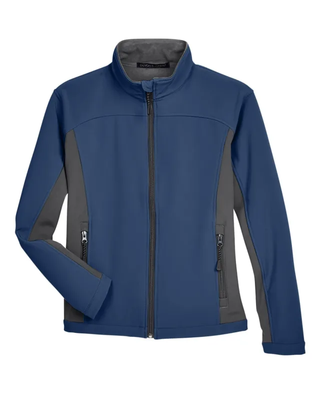 Devon & Jones Ladies' Soft Shell Colorblock Jacket — view 15