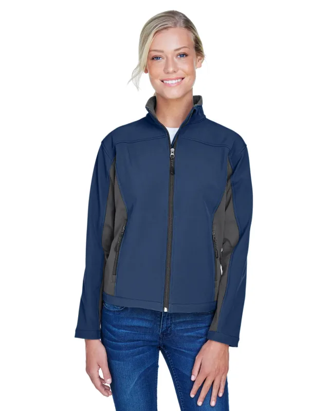 Devon & Jones Ladies' Soft Shell Colorblock Jacket — view 16