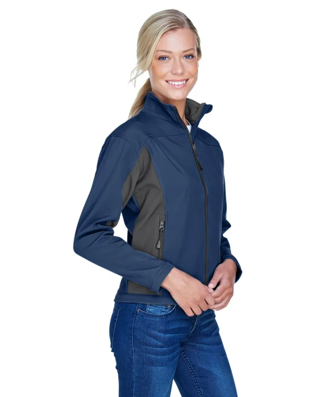 Devon & Jones Ladies' Soft Shell Colorblock Jacket — view 18