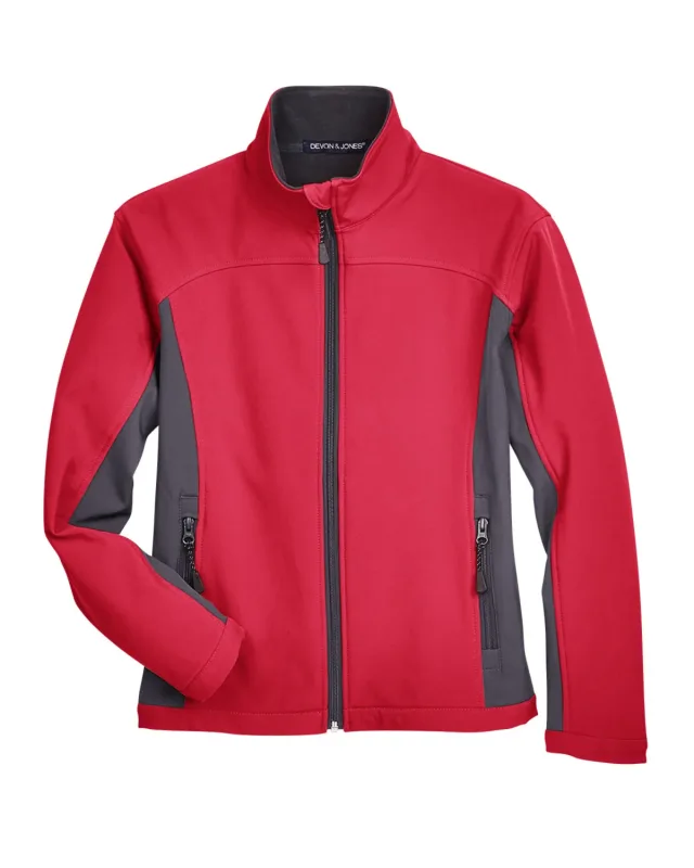 Devon & Jones Ladies' Soft Shell Colorblock Jacket — view 22