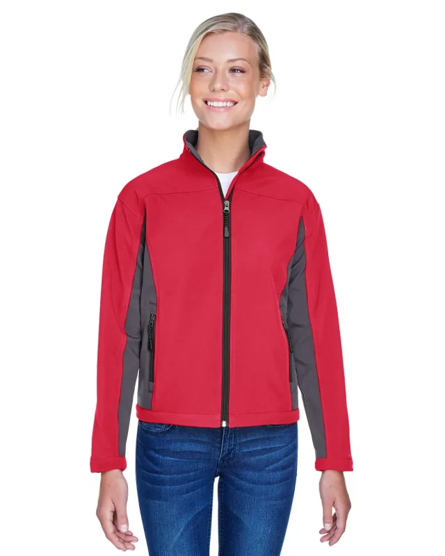 Devon & Jones Ladies' Soft Shell Colorblock Jacket — view 23