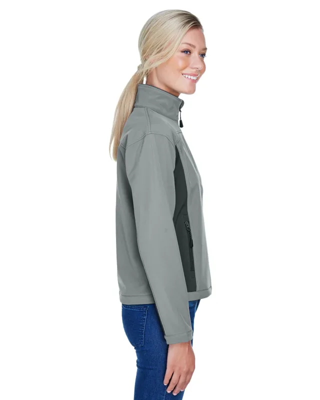 Devon & Jones Ladies' Soft Shell Colorblock Jacket — view 7