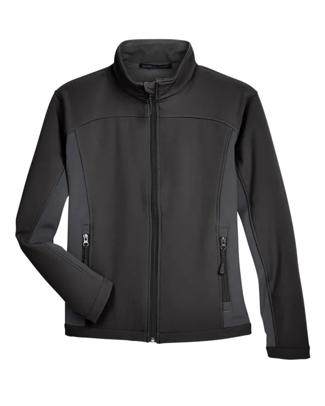 Devon & Jones Ladies' Soft Shell Colorblock Jacket — view 9