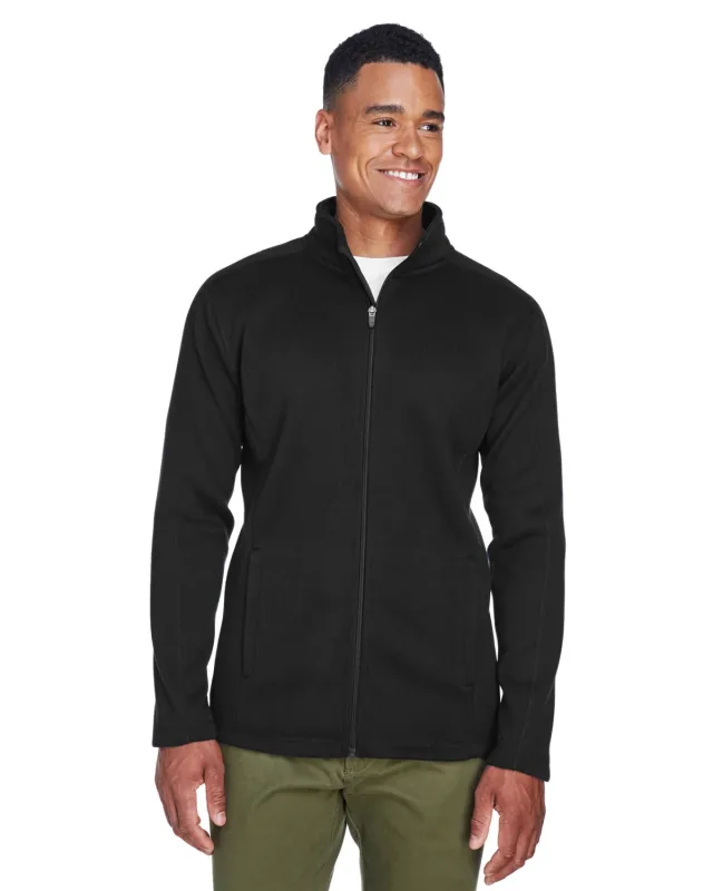 Devon & Jones Men's Bristol Full-Zip Sweater Fleece Jacket — view 11
