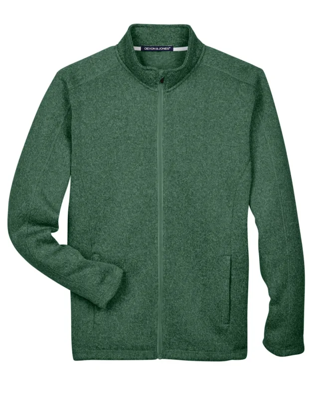 Devon & Jones Men's Bristol Full-Zip Sweater Fleece Jacket — view 24