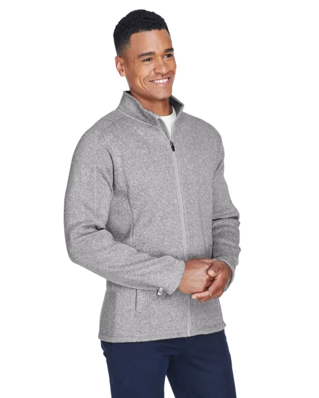 Devon & Jones Men's Bristol Full-Zip Sweater Fleece Jacket — view 6