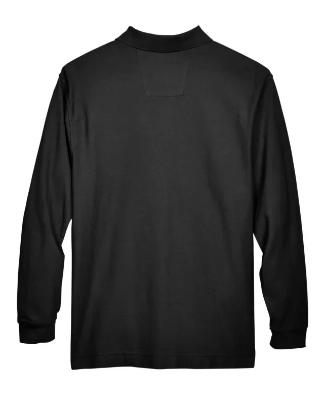 Devon & Jones Men's Pima Piqué Long-Sleeve Polo — view 16
