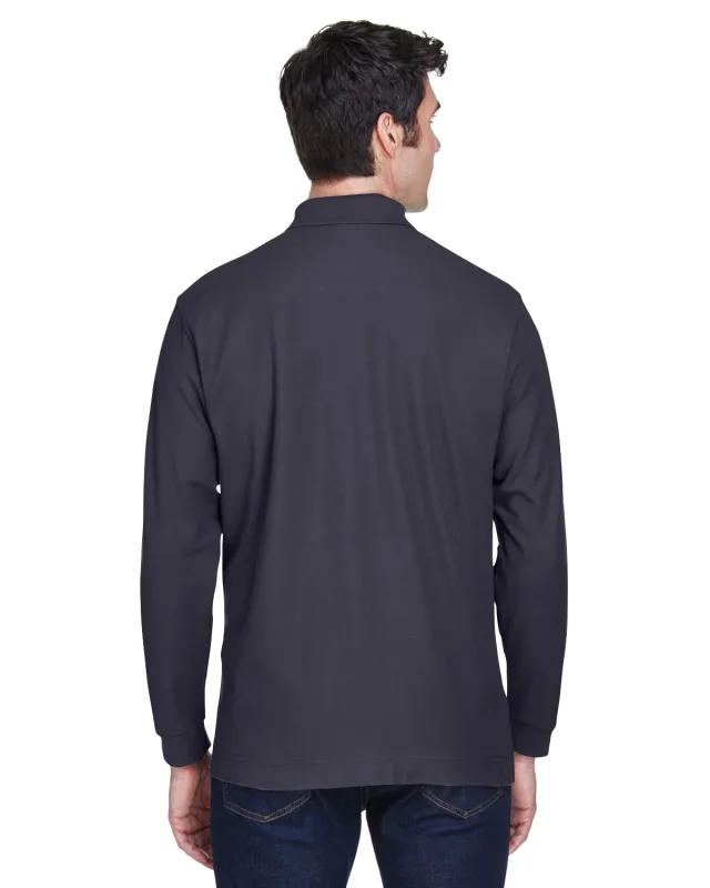 Devon & Jones Men's Pima Piqué Long-Sleeve Polo — view 22