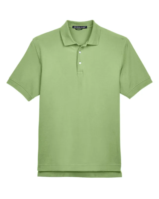 Devon & Jones Men's Pima Piqué Short-Sleeve Polo — view 10