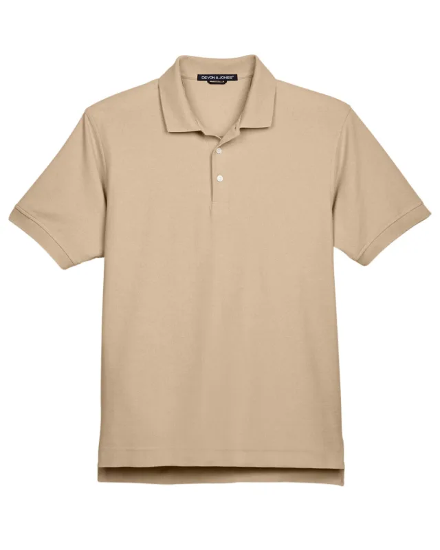 Devon & Jones Men's Pima Piqué Short-Sleeve Polo — view 24