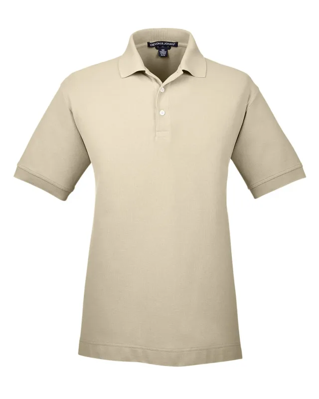 Devon & Jones Men's Pima Piqué Short-Sleeve Polo — view 26