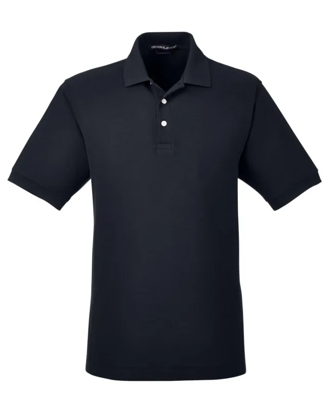 Devon & Jones Men's Pima Piqué Short-Sleeve Polo — view 40