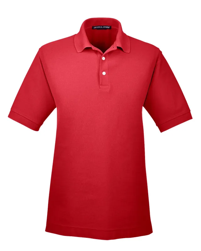Devon & Jones Men's Pima Piqué Short-Sleeve Polo — view 47
