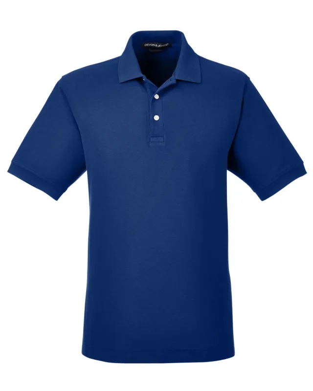 Devon & Jones Men's Pima Piqué Short-Sleeve Polo — view 54
