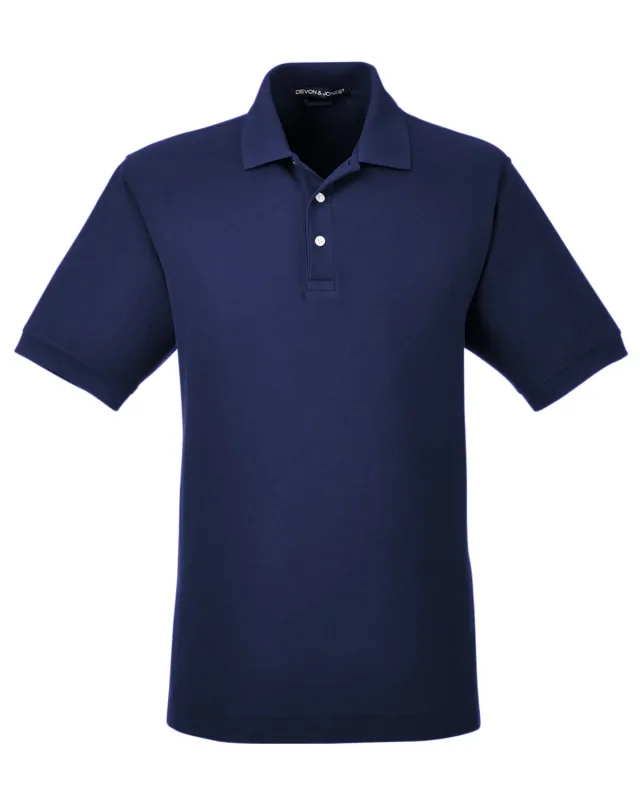 Devon & Jones Men's Pima Piqué Short-Sleeve Polo — view 61