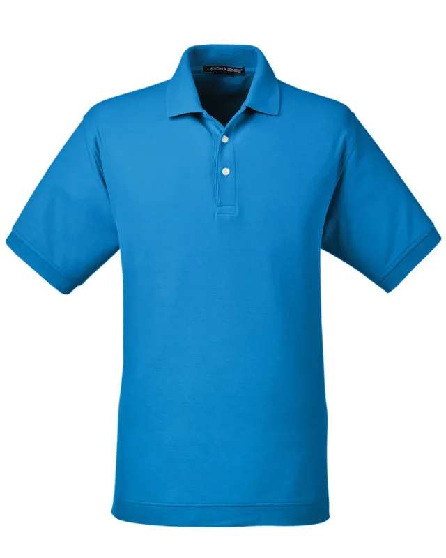 Devon & Jones Men's Pima Piqué Short-Sleeve Polo — view 68
