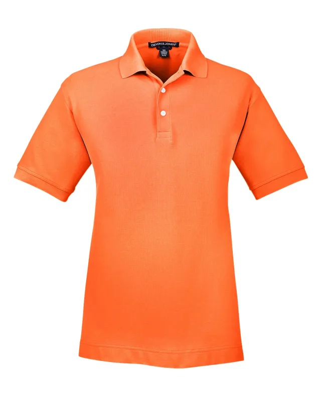 Devon & Jones Men's Pima Piqué Short-Sleeve Polo — view 75
