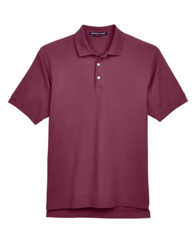 Devon & Jones Men's Pima Piqué Short-Sleeve Polo — view 80